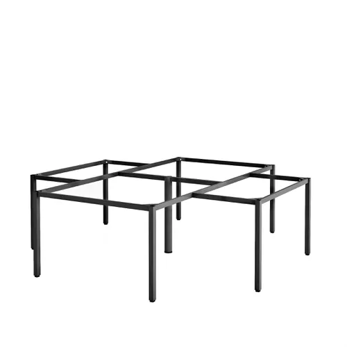 Khung bàn sắt bàn cụm 4 góc chân vuông C4CR44-2424 
