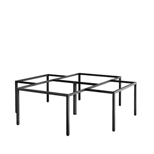 Khung bàn sắt bàn cụm 4 góc chân vuông C4U44-2424 