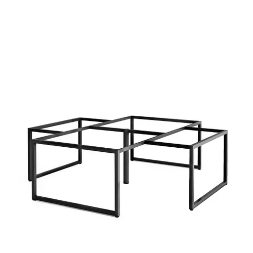 Khung bàn sắt bàn cụm 4 góc chân vuông C4K44-2424