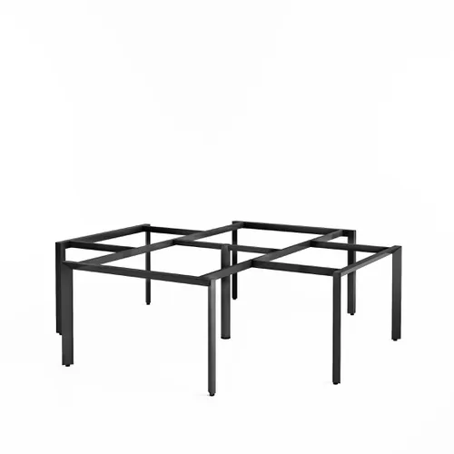 Khung bàn sắt bàn cụm 4 góc chân tam giác C4TGU-2424 