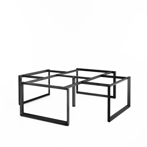 Khung bàn sắt bàn cụm 4 góc chân tam giác C4TGK-2424