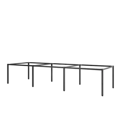 Khung bàn sắt 6 chỗ ngồi chân vuông tháo rời từng chân - C6CR44-3612