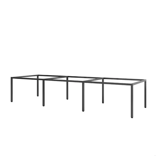 Khung bàn sắt 6 chỗ ngồi chân vuông U - C6U44-3612 