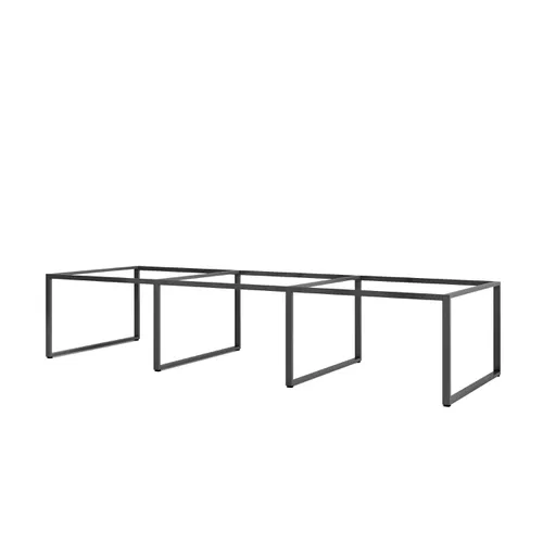 Khung bàn sắt 6 chỗ ngồi chân sắt 25*50 - C6K2550-3612