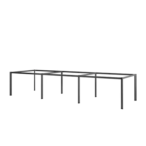 Khung bàn sắt 6 chỗ ngồi chân sắt Oval - C6OV-3612