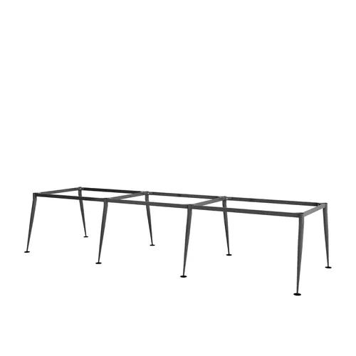 Khung bàn sắt 6 chỗ ngồi chân sắt cone 1 tầng - C6CO-3612