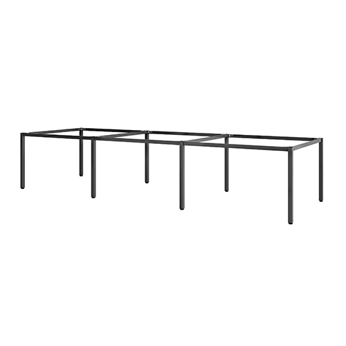 Khung bàn sắt 6 chỗ ngồi chân vuông tháo rời từng chân - C6CR44-3612