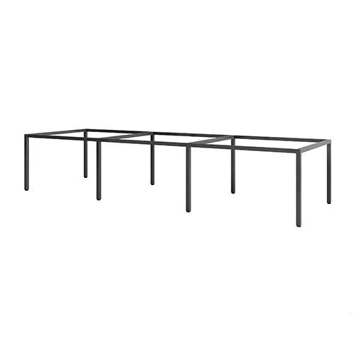 Khung bàn sắt 6 chỗ ngồi chân vuông U - C6U44-3612 