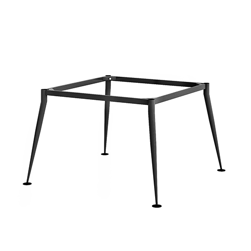 Khung bàn sắt cụm 2 chỗ ngồi chân cone 1 tầng - C2CO-1212