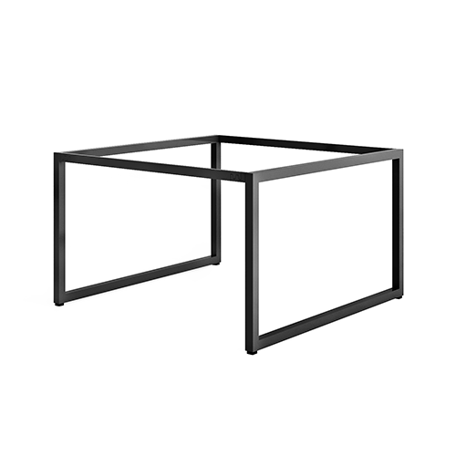 Khung bàn sắt cụm 2 chỗ ngồi chân sắt vuông kiềng - C2K44-1212