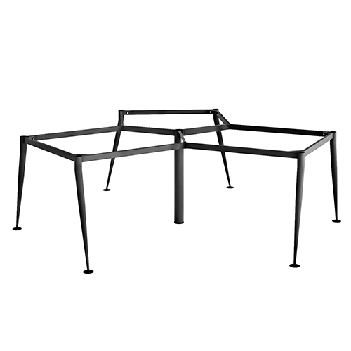 Khung bàn sắt bàn cụm 3 góc chân cone 1 tầng C3CO-2323