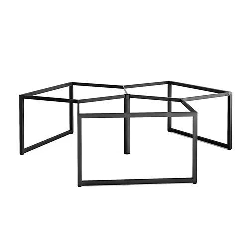 Khung bàn sắt bàn cụm 3 góc chân vuông C3K44-2323
