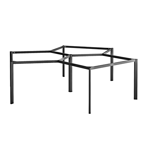 Khung bàn sắt bàn cụm 3 góc chân Oval C3OV-2323 