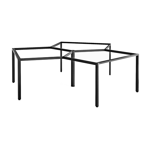 Khung bàn sắt bàn cụm 3 góc chân sắt 25*50 C3U2550-2323