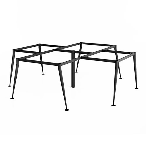 Khung bàn sắt bàn cụm 4 góc chân cone 1 tầng C4CO-2424