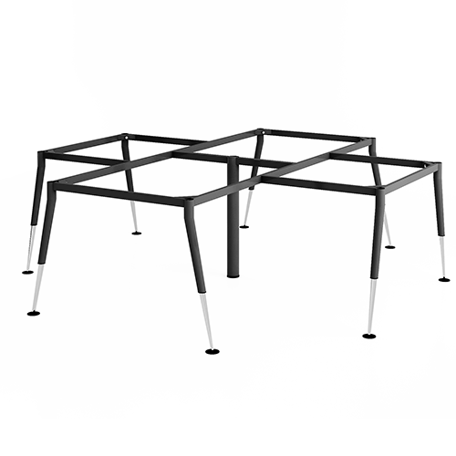 Khung bàn sắt bàn cụm 4 góc chân cone 2 tầng C4CO2-2424 