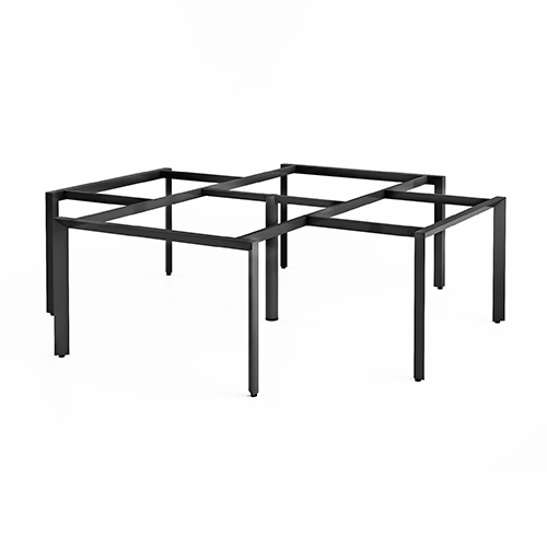 Khung bàn sắt bàn cụm 4 góc chân tam giác C4TGU-2424 