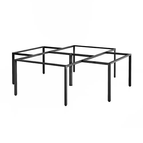 Khung bàn sắt bàn cụm 4 góc chân sắt 25*50 C4U2550-2424 