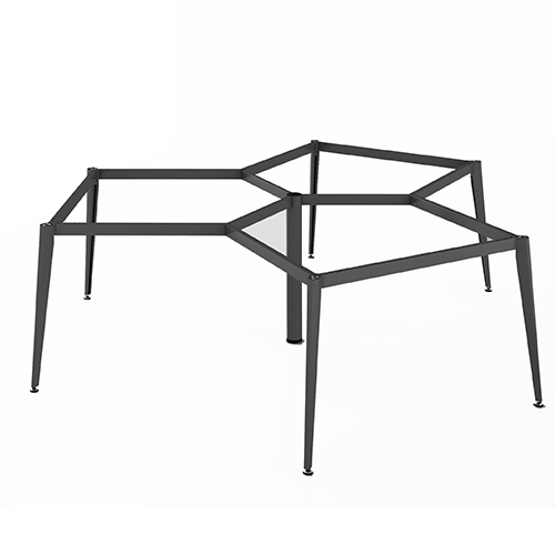 Khung bàn sắt cụm 3 góc chân sắt đa giác N1-2323