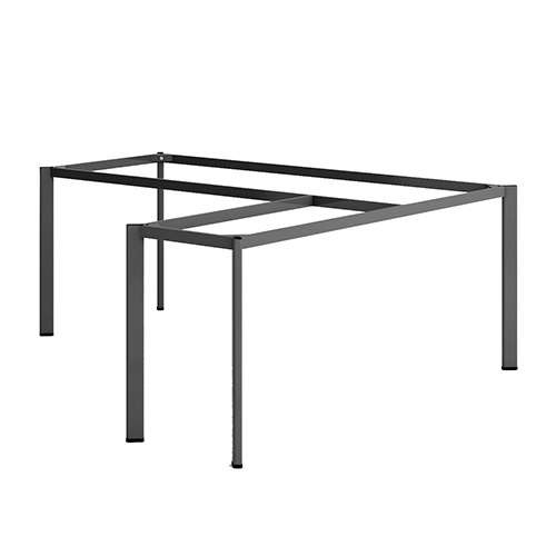 Khung bàn sắt Giám đốc L chân Oval - GĐL-OV-198