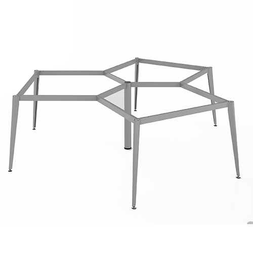 Khung bàn sắt cụm 3 góc chân sắt đa giác N1-2323