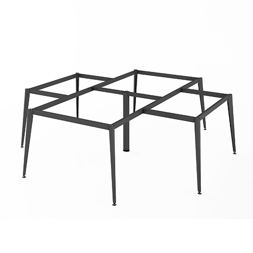 Khung bàn cụm 4 góc chân sắt đa giác N1-2424