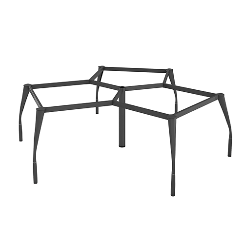 Bàn cụm 3 góc chân sắt cone đa giác N2-2323