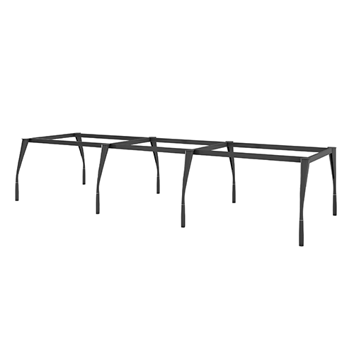 Bàn cụm 6 chổ ngồi chân sắt cone đa giác N2-3612