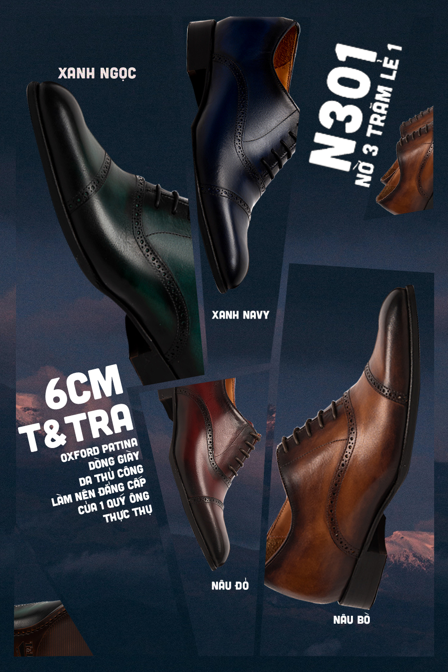 Giày Tăng Chiều Cao Nam