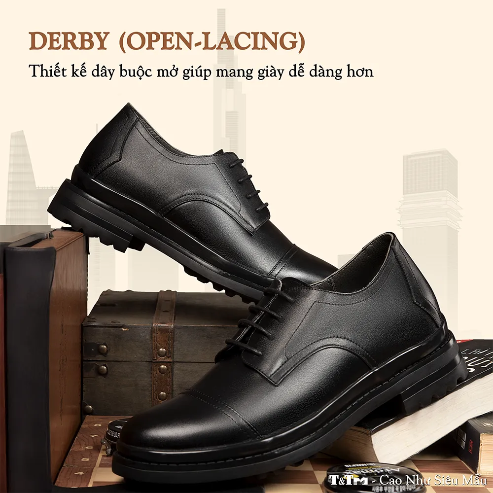GIÀY ĐỘN NAM SIÊU NHẸ T121Đ CAO 7CM