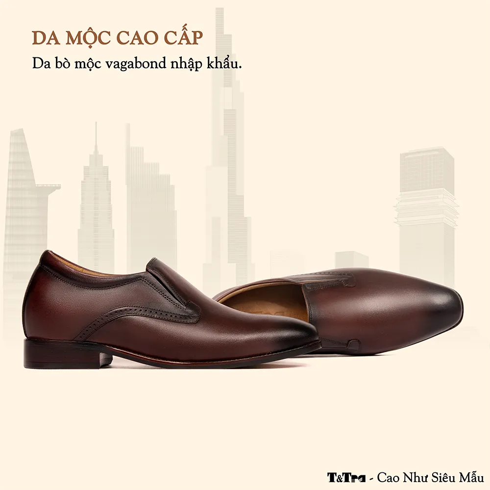 GIÀY TĂNG CHIỀU CAO NAM A215 ĐỎ ĐÔ 6CM