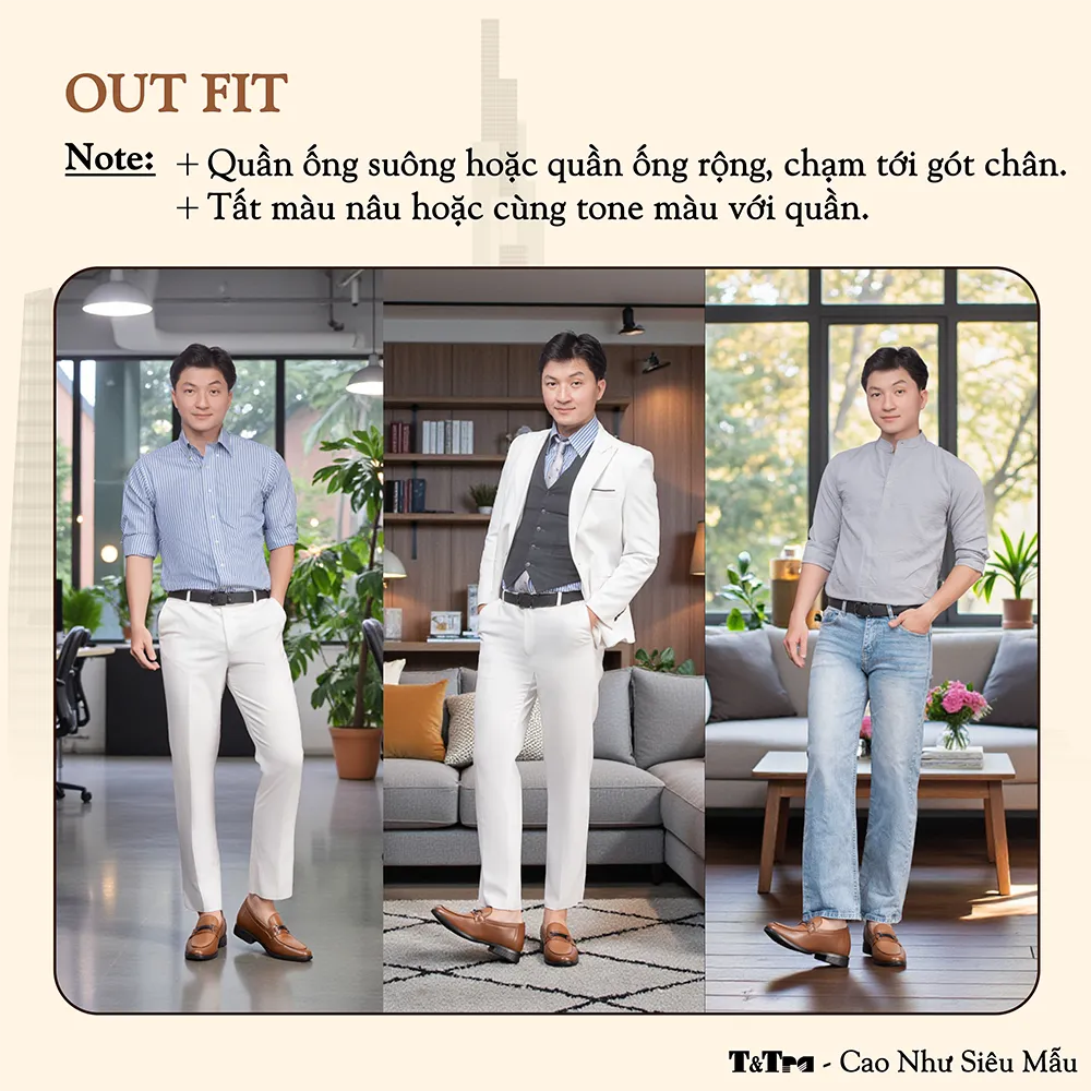 GIÀY CAO NAM T402 NÂU BÒ CAO 6.5CM