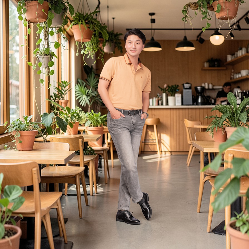 GIÀY TĂNG CHIỀU CAO NAM S1085 ĐEN TRƠN SIÊU NHẸ CAO 7.5CM