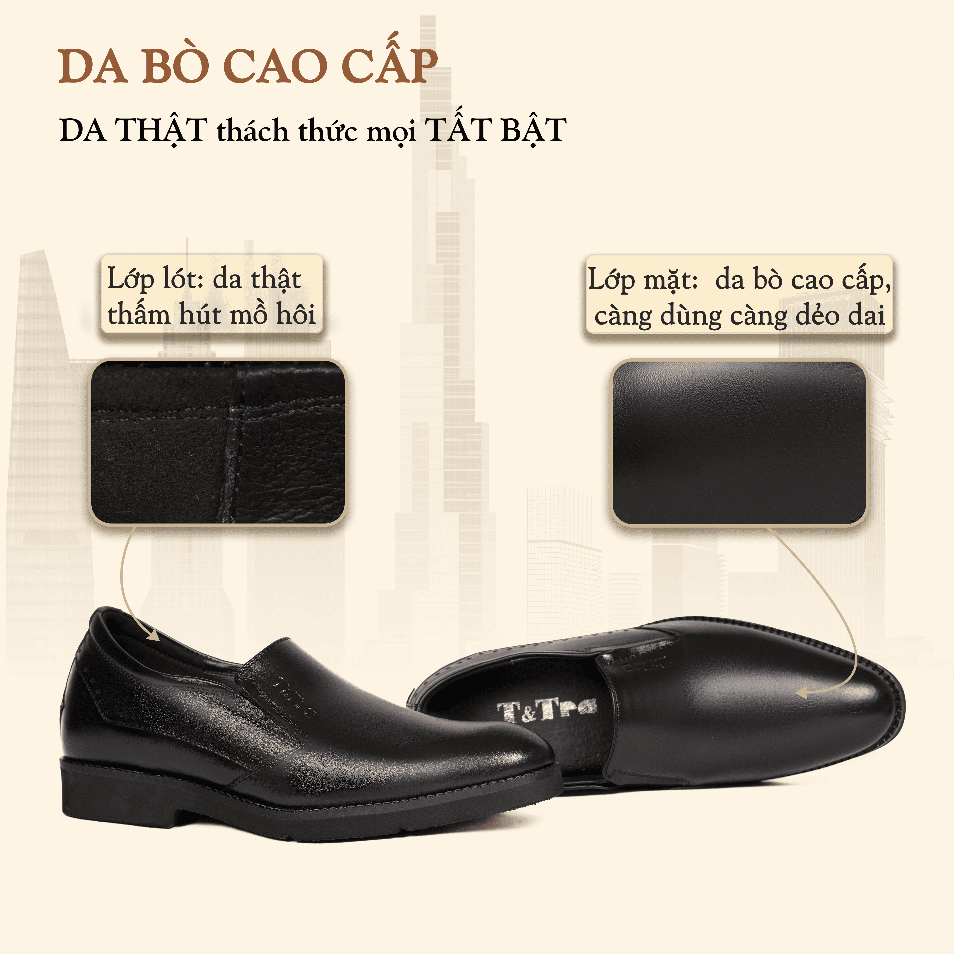 GIÀY TĂNG CHIỀU CAO NAM S1085 ĐEN TRƠN SIÊU NHẸ CAO 7.5CM
