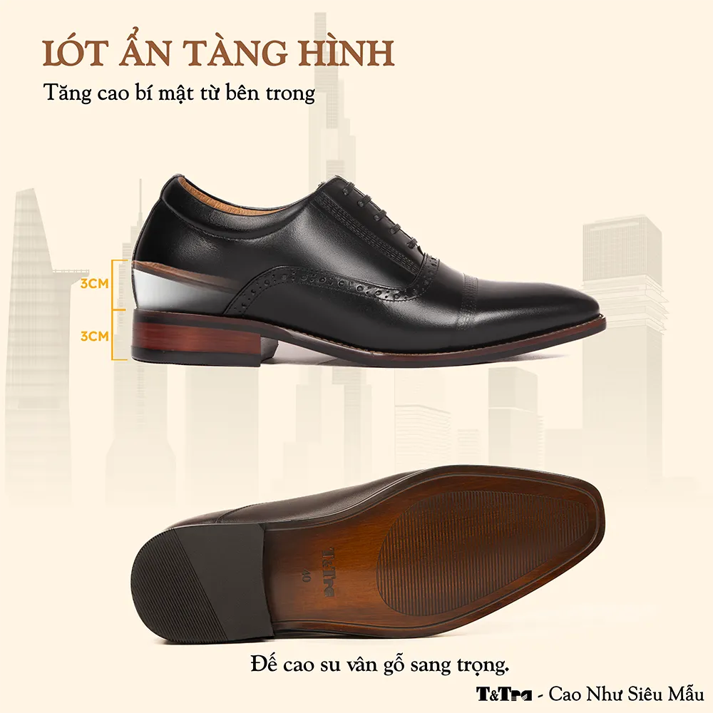 GIÀY CAO NAM A210Đ 6CM - LUXURY SHOES
