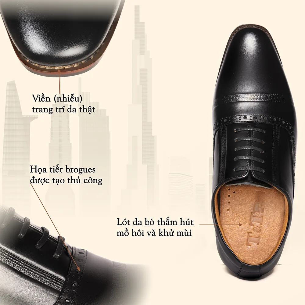 GIÀY CAO NAM A210Đ 6CM - LUXURY SHOES