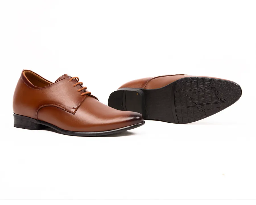 GIÀY TĂNG CHIỀU CAO NAM S955 NÂU WAT CAO 6CM