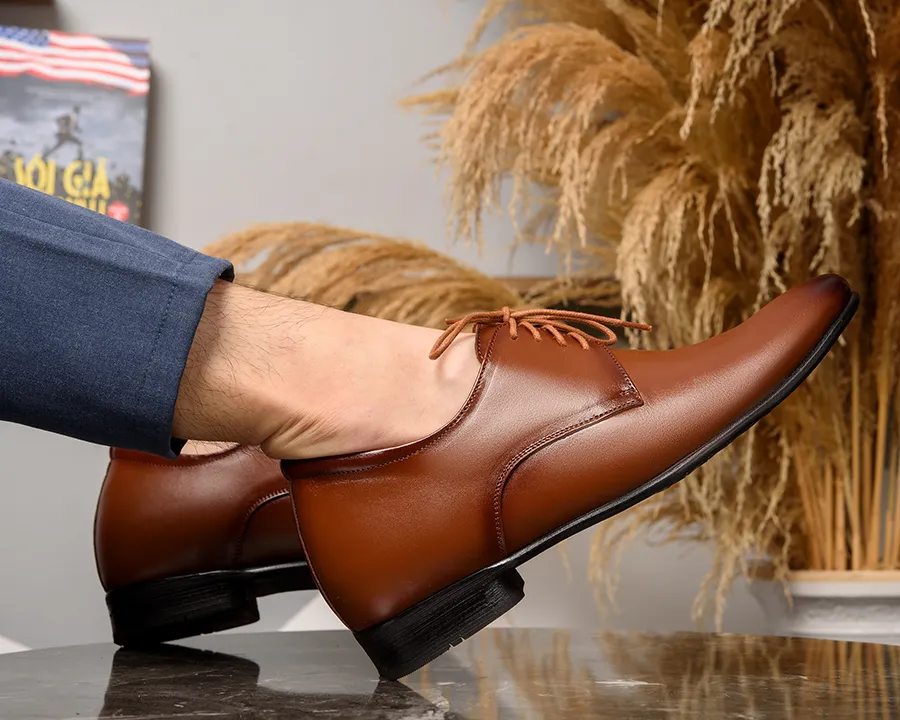 GIÀY TĂNG CHIỀU CAO NAM S955 NÂU WAT CAO 6CM