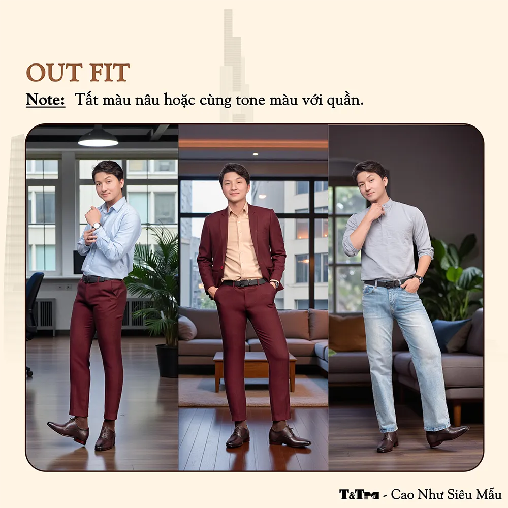 GIÀY CAO NAM A214NT 6CM