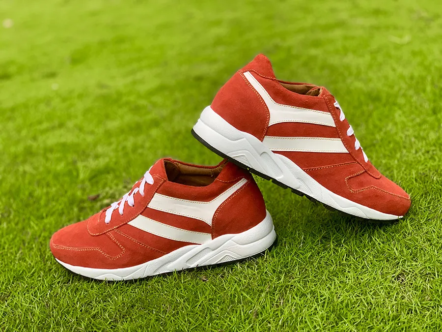 GIÀY CAO NAM SIÊU NHẸ - SIÊU ÊM T20 ĐỎ 8CM