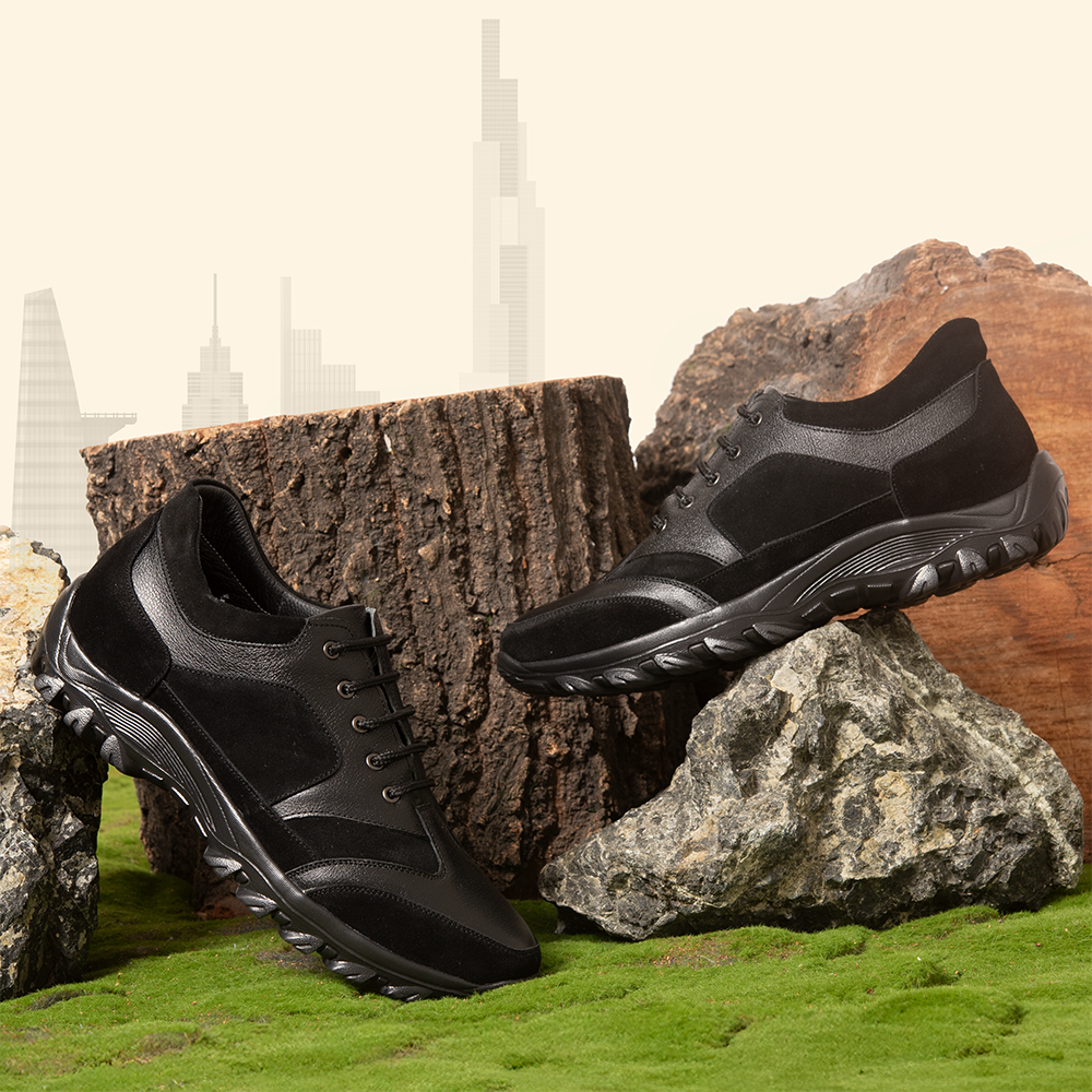 GIÀY CAO NAM T34 ĐEN CAO 6CM