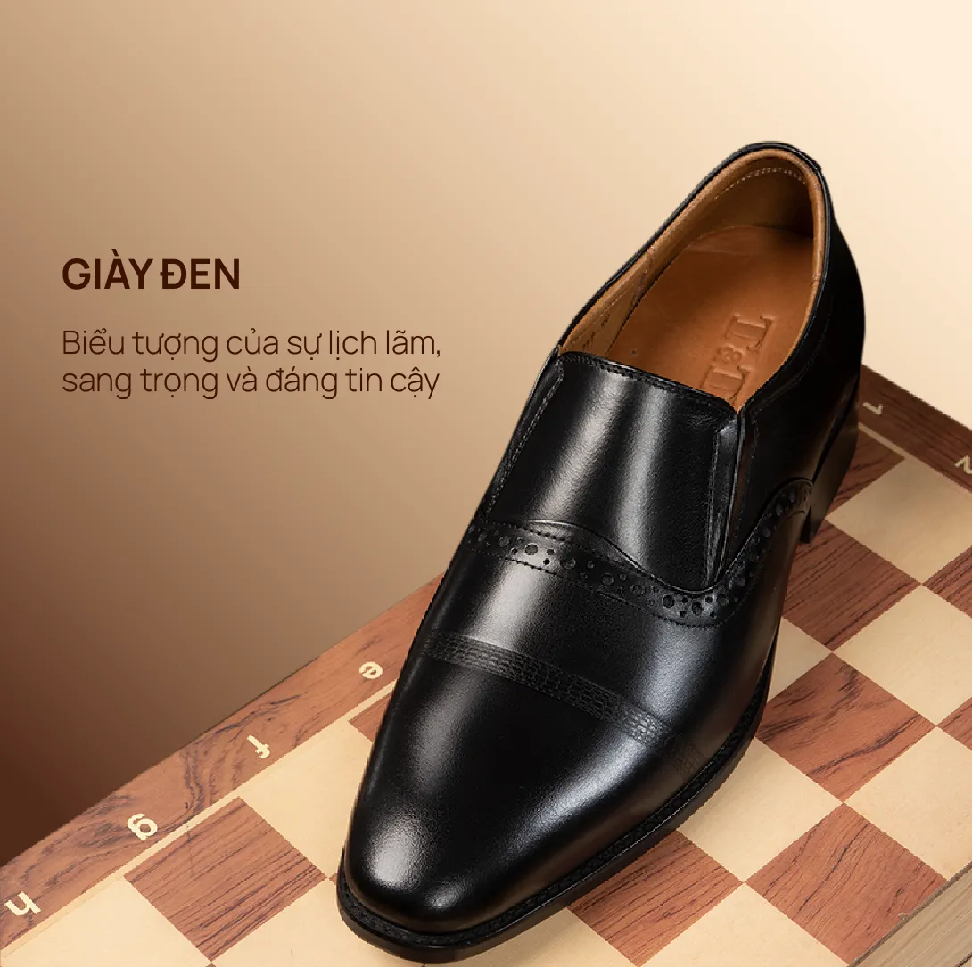 GIÀY TĂNG CHIỀU CAO NAM A211 ĐEN CAO 6CM