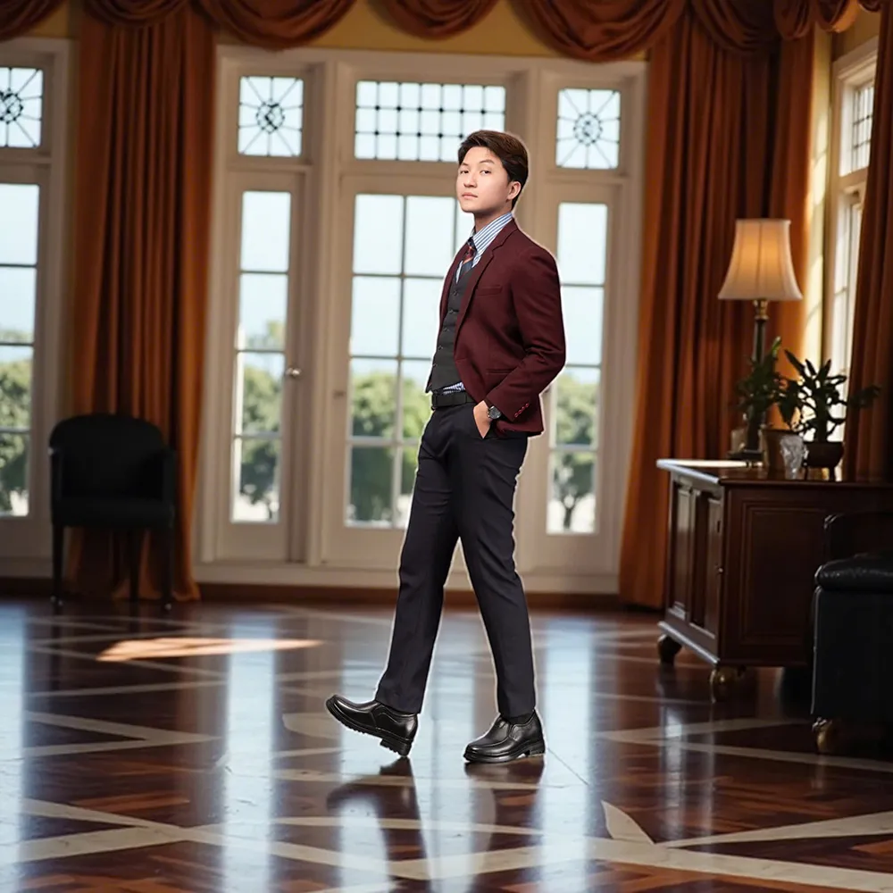 GIÀY ĐỘN NAM  SIÊU NHẸ T142 ĐEN CAO 7CM