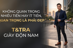 Nhiều tiền hay ít tiền không quan trọng, quan trọng là phải đẹp. Giày độn nam T&Tra sẽ giúp anh đẹp hơn