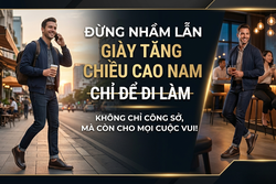 ĐỪNG NHẦM LẪN GIÀY TĂNG CHIỀU CAO NAM CHỈ DỂ ĐI LÀM