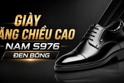 GIÀY TĂNG CHIỀU CAO NAM S976 ĐEN BÓNG