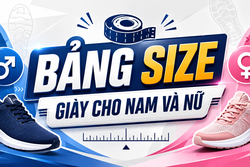 BẢNG SIZE GIÀY CHO NAM VÀ NỮ
