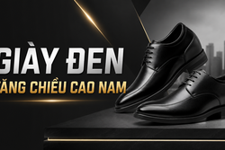 GIÀY ĐEN TĂNG CHIỀU CAO NAM