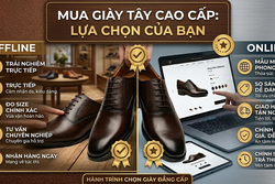 MUA GIÀY TÂY, ONLINE HAY OFFLINE SẼ TỐT HƠN?