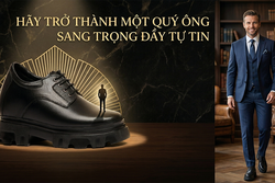 Sản phẩm giúp bạn trở thành một quý ông sang trọng đầy tự tin nhờ thiết kế giày tăng chiều cao nam 6cm